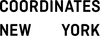 Coordinates New York Logo in Black
